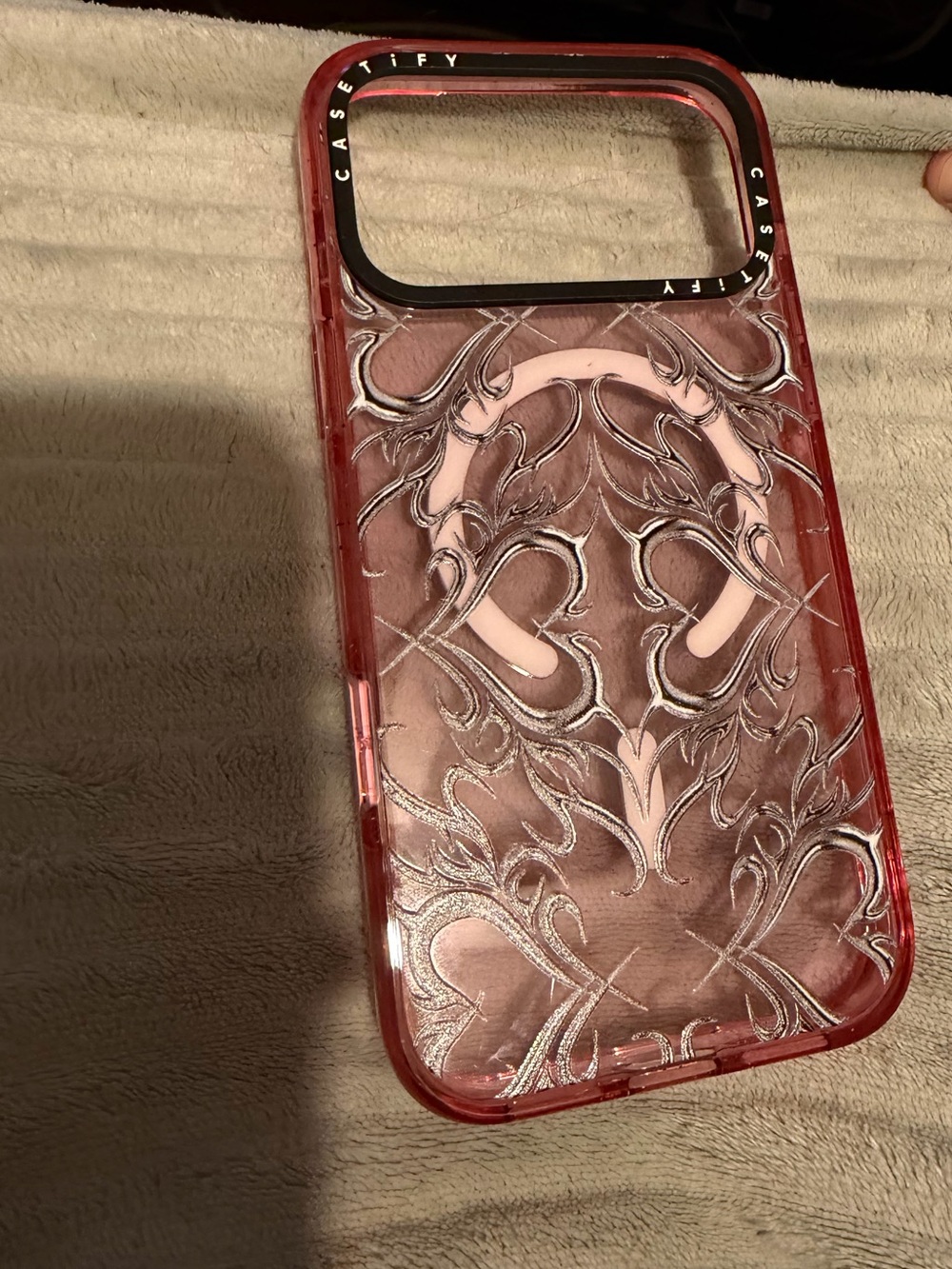 Casetify Metallic Heart iPhone 17 Pro Max case
